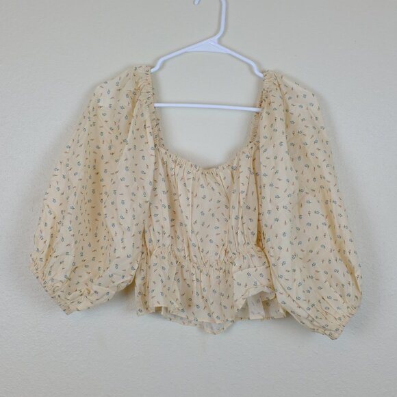 Christy Dawn Cream Floral Top - Picture 1 of 5